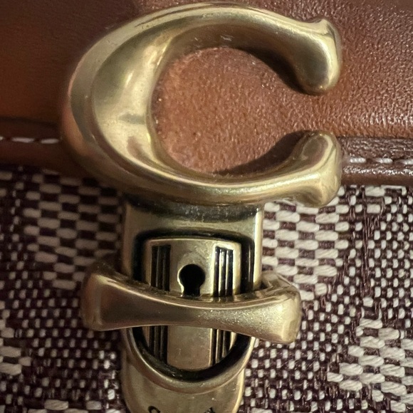 Coach Brown and White Wallets with Signature Monogram - Picture 6 of 6